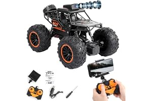 OBEST Fjärrkontroll terrängbil med kamera, 4WD-fordon för alla terräng, 2,4 G höghastighetsladdning med WiFi, professionell p