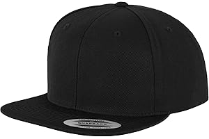 Flexfit Classic Snapback Cap, czapka unisex dla kobiet i mężczyzn, rozmiar uniwersalny, kolor blk/blk