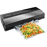 GERYON Vacuum Sealer Machine, Automatic Food Sealer for Food Savers w/Starter Kit|Led Indicator Lights|Easy to Clean|Dry & Mo