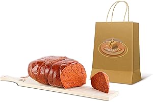 MORETTI SALUMI DI TRADIZIONE Moretti® Nduja Calabrese Di Spilinga Picante Original Artisan | Envasado al vacío | Sin OMG 100% NATURAL en el intestino | Salami puro de cerdo para untar (Nduja BIG)