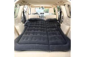 Ovyuzhen Inflatable bed Car Air Mattress, Adjustable Back Seat Mattress Airbed with Flocking PVC Surface For SUV, MPV Outdoor Travel Camping Sleeping Air Bed