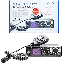 Kit de estación de radio CB portátil Escort HP 82, Multi Standard, 4W, 12V, AM-FM con antena Extra 45 CB con imán