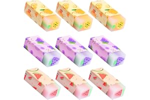 Suddgummin, 9 fruktsuddgummin, fruktsmak doftande suddgummi