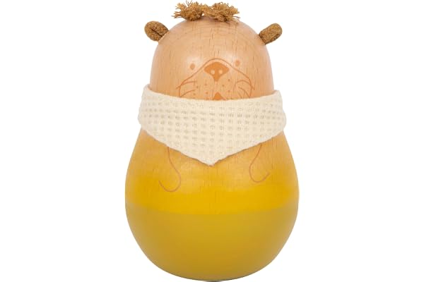 Small Foot Culbuto Jouet pour bébé Seaside en Bois, Jouet pour bébé en Forme de Loutre avec Sons, dès 8 Mois, 12332