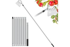Collect Light Obstpflücker mit Teleskopstiel,Apfelpflücker mit Aluminiumstiel,Obsternter zum Erreichen von unzugänglichen Stellen in Obstbäumen,Birnenpflücker,Pflaumenpflücker,Kirschpflücker (3.0m)