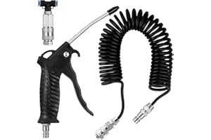 Fippy Truck Air Duster Gun with 5 Metre Recoil Hose Blow Dust Gun Heavy Duty Air Gun Cleaning Kit for Lorry Truck Car