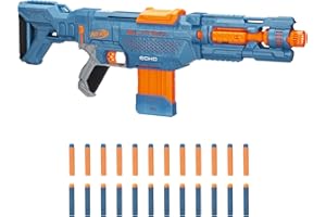 NERF Elite 2.0 Echo CS-10 Blaster -- 24 Official Darts, 10-Dart Clip, Removable Stock and Barrel Extension, 5 Tactical Rails