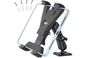 PLDHPRO Support de tablette, support de tablette réglable robuste compatible avec iPad, Samsung Galaxy Tab et autres tablettes de 7 à 12,9 pouces pour véhicules utilitaires, camions