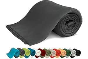‎KIGATEX KiGATEX Polar-Fleecedecke – 130 x 160 cm – Oeko-TEX Standard 100 Zertifiziert – Kuschelige Fleece-Decke für innen & außen – Pflegeleicht als Sofa-, Sommer-, Hunde- oder Tagesdecke – Grau