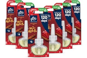 Glade Plug in Air Freshener Refill, Electric Scented Oil Room Air Freshener, Warm Apple Pie, Pack of 6 (6 x 20ml)