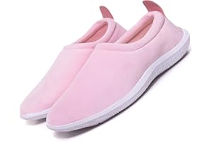 EAGSOUNI Chaussons Hommes Femmes Hiver Pantoufles Chaudes Maison Coton Peluche Mémoire Mousse Accueil Slippers fermés Intérieur extérieur