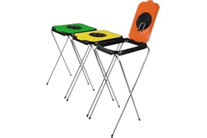 BigDean 3X Müllsackständer SwingFix GELB ORANGE GRÜN 120L Blauer Gelber Sack Einer Mülleimer Müllbeutelständer Müllsackhalter 120L
