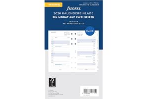 Filofax Kalender Personal 1Mo./2S. tabbed (tyska) 2026