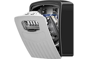 BTNEEU Boite à Clé Sécurisée, Supérieur Grand Clés Boîte, Coffre à Clé avec Code Numérique à 4 Chiffres, Boite a Clef Mural Sécurisé pour Intérieur Extérieur Maison Bureau Garage École Gymnase