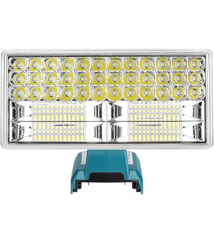 RUITTEFOUM 25W Cordless LED Work Light For Ryobi 18V Lithium Battery, 1500LM Portable Jobsite - View #13