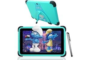 ‎WEELIKEIT weelikeit Tablet für Kinder 7 Zoll Android 11, 2 GB RAM, 32 GB ROM Lerntablett mit Stift, kindgerechte Hülle, iwawa vorinstalliert, Kindersicherung, Filme gucken, Spiele (Grün)
