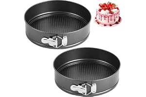 EUBSWA Springform 14 cm rund, 2 stycken små kakformar med non-stick beläggning för bakform, bakformar, tårtform, kakformar