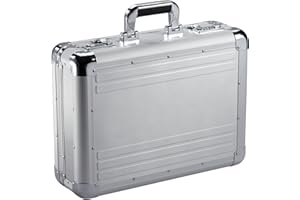 Dermata - Bowatex Aluminium Laptop Briefcase Pilot Case Aluminium Case 45 cm Silver, silver, Pilot case