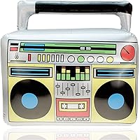 TK Gruppe Timo Klingler 10x Aufblasbarer Retro Ghettoblaster Hip Hop Radio Walkman 80er 90er Party Accessoires Kostüm…