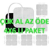 MediPlus Tens Elektrodu 5x5cm 6'lı Paket (1 Pakette 4 Adet Tens Elektrot Pedi Vardır Toplam 24 Adet)