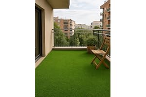 Jardin202 - Césped Artificial Terraza Plus 22mm - Rollo | Ideal para terraza y jardín. Fácil Instalación | Rollo: 2x4 Metros -