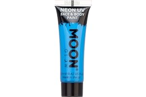 Moon Glow – Peinture fluo UV intense bleu visage & corps 12 ml.