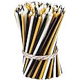 Danilovo Thin Taper Beeswax Candles - Honey-Scented, Decorative Candles Ideal for Birthday Decoration or Church Prayers - 3 Colours Drip Free, Tall & Smokeless Pack of 150 pcs, 16,5 cm