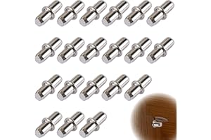 ZFRITP 20PCS Support Etagere,Consoles et Taquets pour étagères Taquet Etagere Cheville Support Etagere,Fixation Etagere Supports D'étagères à Brancher pour Meubles,Armoires,Supports D'étagères-5x16mm.