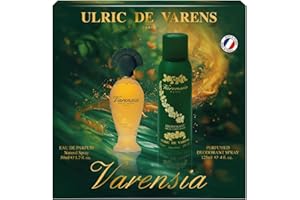 ULRIC DE VARENS - Coffret Parfum Femme Varensia - Eau de Parfum 50 ml + Déodorant Spray 125 ml - Floral, Fruité, Chypré - Made in France