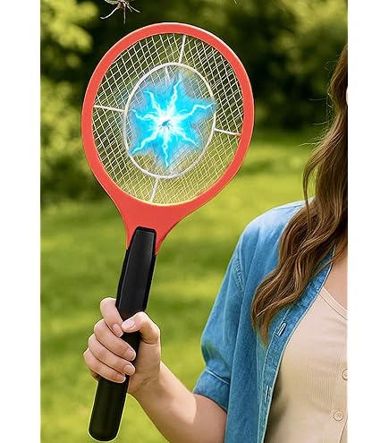 PALONE Elektrische vliegenmepper met type-C, afneembaar, 4000 V, uv