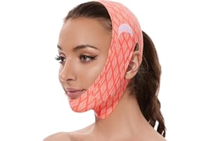 JUNDAJIR V Line Masque double menton pour femme qui dort, élimine la sangle de menton, empêche l'affaissement de la ceinture du visage en forme de V, amincissant le visage pour femme