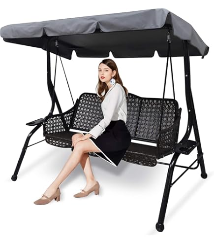 Cuscino Per Panca Da Giardino Impermeabile 100x50x50 Cm - Con Schienale E Cuscini Extra Per Esterni