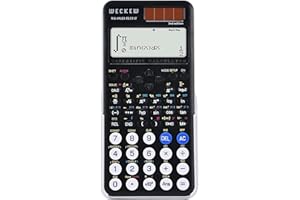 WECKEW Scientific Calculator 417 Function 2 Line 10+2 Digits Written Display Solar and Battery Calculators for Students Secondary School College Black (991ES Plus 2nd Edition)