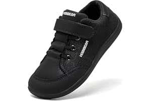 HOBIBEAR Kids Calzado Descalzo Ancho para niños niñas Outdoor Trail Running Walking Ligeras Flexibles de Trail Shoes
