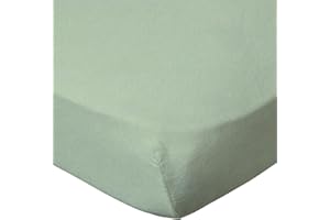 BabyCalin - Drap housse 60x120x15cm Vert certifié OEKO-TEX