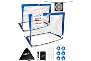 ArtSport But de Football Pop-up Goal Master – Set de 2 avec Accessoires – Pliable & prêt à Jouer – 2 Cages de Foot pour intérieur & Jardin