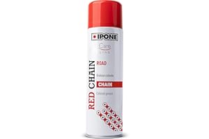 IPONE - Graisse de Chaîne pour Moto – Couleur Rouge - Formulation anticorrosion– Résiste à l’eau – 250 ml
