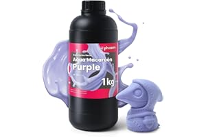 phrozen Aqua 3D Printer Resin [Macaroon-Purple], 405nm DLP LCD UV-Curing Photopolymer Resin Low Shrinkage, Soft color, Low Odor, Non-Brittle (1KG)