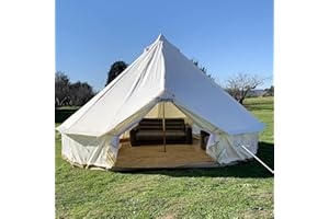 SAFARI CAMPING Tienda Impermeable al Aire Libre 3M 4M 5M 6M Oxford Bell Tent Glamping Yurt Tiendas de Campaña para Acampar y Festivales.