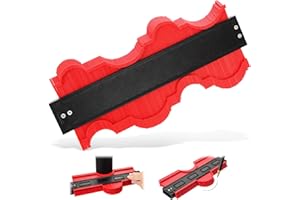 ICHOWHO Contour Gauge Profile Tool, Precise Copy Irregular Shape Tool, Marking Profile Gauge Duplicator for DIY Woodworking Tracing Tiles Laying Welding Scribing Measuring(6 Inch)