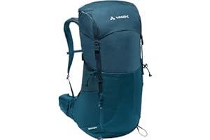 VAUDE Wanderrucksack Brenta 36+6l, wasserdichter Rucksack Damen & Herren, komfortabler Trekkingrucksack mit integrierter Regenhülle, praktische Fächeraufteilung