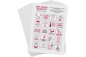 SMILE GIFTS UK Hen Party Manhunt Game - Selfie Bingo, Hen Night Games, Man Hunt Challenge