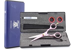 Haryali London Nożyczki fryzjerskie – profesjonalne nożyczki fryzjerskie 14 cm, nożyczki do strzyżenia włosów – nożyczki do cięcia włosów – dla mężczyzn i kobiet z regulowaną śrubą i grzebieniem