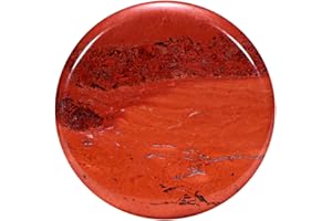 Morella Women Small Coin 23 mm 0.9" Gemstone Chakra Plate Necklace Pendant and to gain Strength