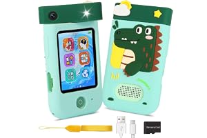 ARNSSIEN Kids Camera, 2.8" Touch Screen with 180° Rotating Lens, Music Player and 8GB Cards, Christmas and Birthday Gift for Girls and Boys 3-12 Years, A200