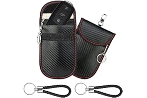 LUCKNIGHT 2PCS Protección RFID para Llaves de Coche, Blindaje de Llave, Bloqueo de Señal de Seguridad, Protección para Llave sin Llave, RFID Bloqueador de Faraday Para Llaves de Coche, Moto y Ingreso