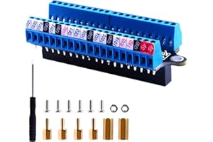 XTVTX Micro GPIO Terminal Block Breakout Board Modul, GPIO Expansion Board Micro Connector für Pi 4B/3B+/3B/2B