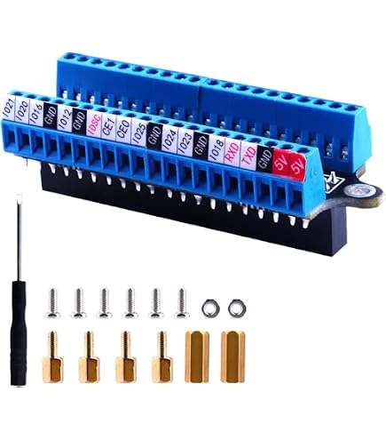 Scheda Di Espansione GPIO Con ADC Per Raspberry Pi 3B, 4B E CM4 – Porta Terminale, Fori Standard E Manuale Incluso