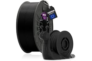 WINKLE Filament PLA HD 2.85mm Noir Jais pour Impression 3D, Bobine PLA 1kg, Filament Imprimante 3D, Matériaux d'impression 3D, Précision Dimensionnelle +/- 0.05mm, Facile à Imprimer