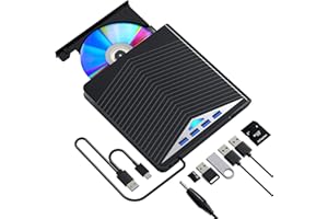 aelrsoch Unidad Blu-ray externa Blu-ray con reproductor de DVD/BD de lectura/escritura, unidad Blu-ray portátil USB 3.0 y grabadora de DVD tipo C, grabadora de Blu-ray de alta definición para Windows